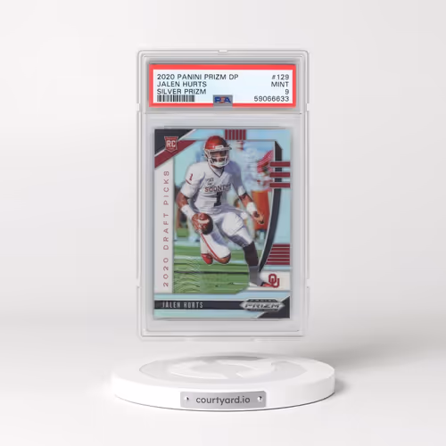 2020 Panini Prizm Draft Picks #129 Jalen Hurts - Silver Prizm (PSA 9 MINT)