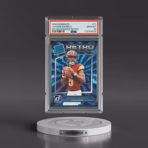 2024 Panini Donruss Rated Rookies Retro #11 Jayden Daniels (PSA 10 GEM MINT)