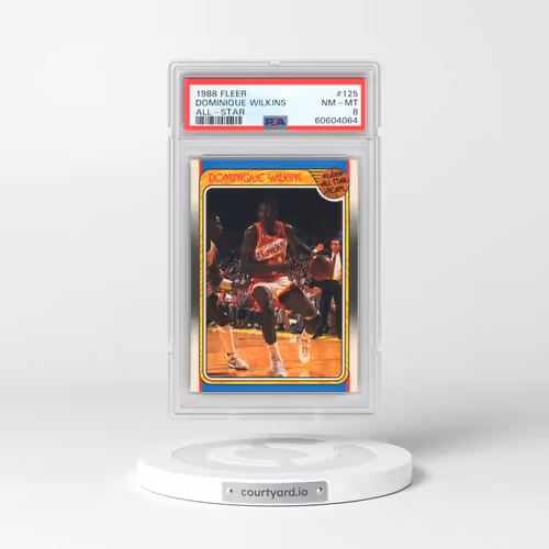 1988 Fleer #125 Dominique Wilkins - All-Star (PSA 8 NM-MT)