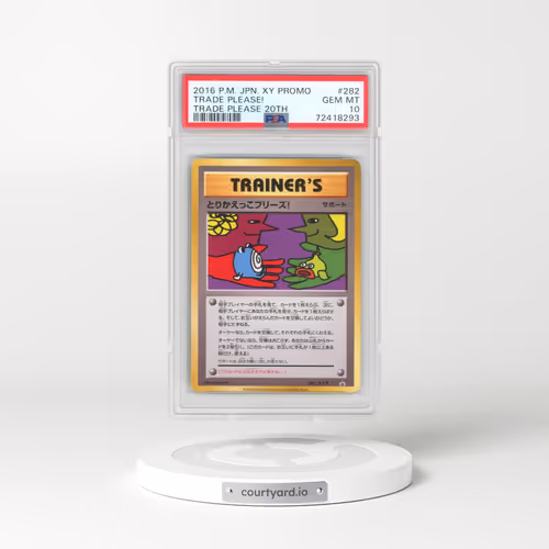 2016 Pokémon XY Promo #282 Trade Please! - Trade Please 20th (PSA 10 GEM MINT)