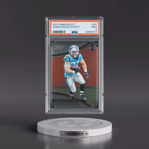 2017 Panini Select #281 Christian McCaffrey (PSA 9 MINT)