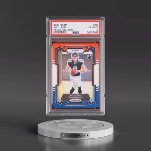 2023 Panini Prizm #397 Will Levis - Red/White/Blue Prizm (PSA 10 GEM MINT)
