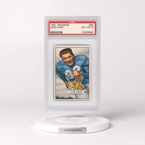 1951 Bowman #26 Leon Hart (PSA 6 EX-MT)