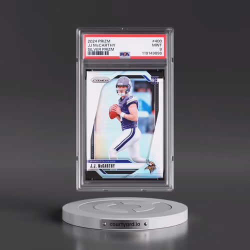 2024 Panini Prizm #400 JJ McCarthy - Silver Prizm (PSA 9 MINT)