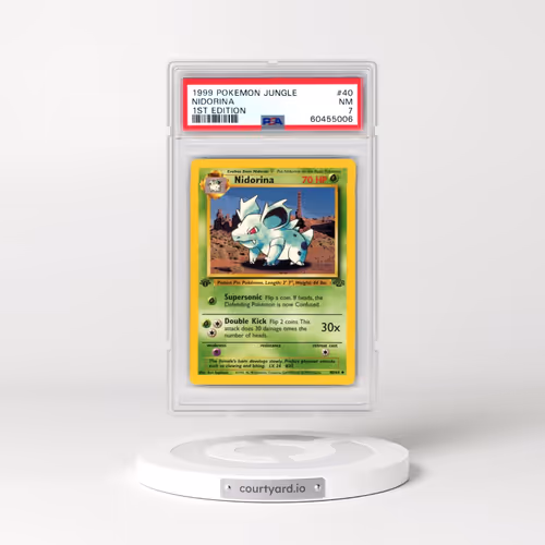 1999 Pokémon Jungle #40 Nidorina - 1st Edition (PSA 7 NM)