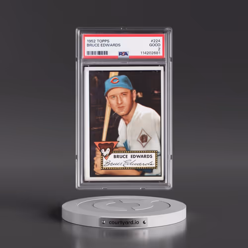 1952 Topps #224 Bruce Edwards (PSA 2 GOOD)