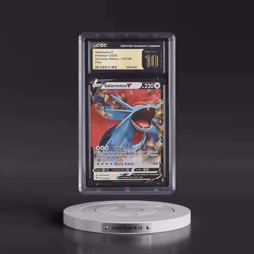 2020 Darkness Ablaze #143/189 Salamence V - Holo (CGC 10 PRISTINE)