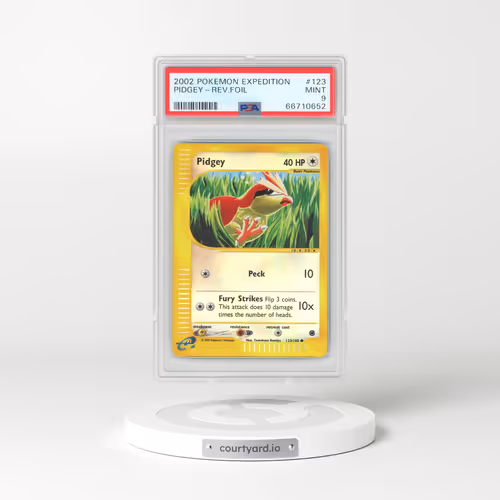 2002 Pokémon Expedition #123 Pidgey - Reverse Foil (PSA 9 MINT)