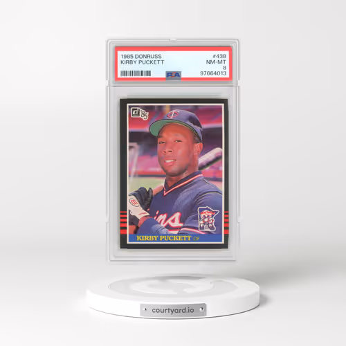 1985 Donruss #438 Kirby Puckett (PSA 8 NM-MT)