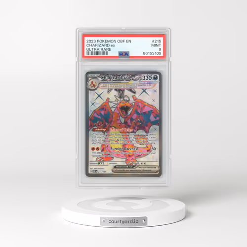2023 Pokémon Obf EN-Obsidian Flames #215 Charizard EX - Holo Ultra Rare (PSA 9 MINT)
