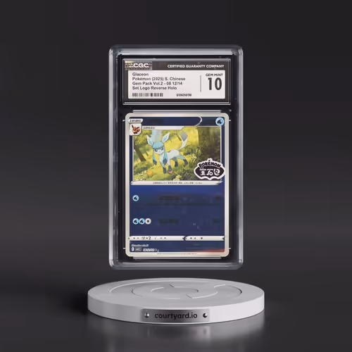 2025 Gem Pack Volume 2 - CBB2C - Simplified #08 12/14 Glaceon - Reverse Holo Set Logo (CGC 10 GEM MI