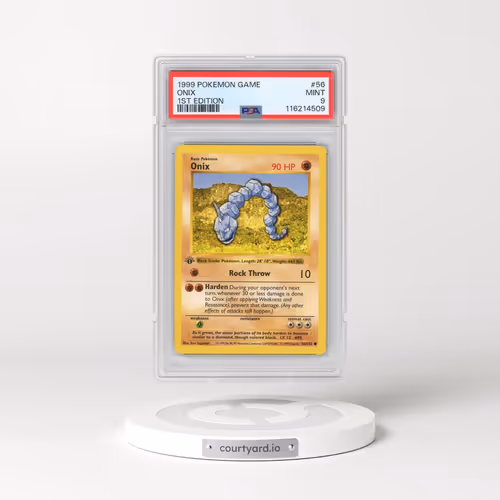1999 Pokémon Game #56 Onix - 1st Edition (PSA 9 MINT)