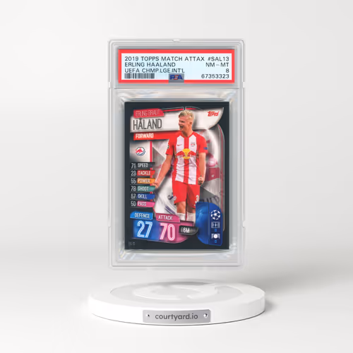 2019 Topps Match Attax UEFA Champions League International #SAL13 Erling Haaland (PSA 8 NM-MT)