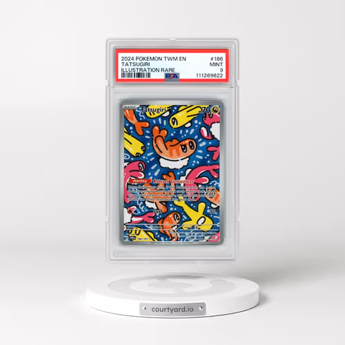2024 Pokémon Twm EN-Twilight Masquerade #186 Tatsugiri - Illustration Rare (PSA 9 MINT)