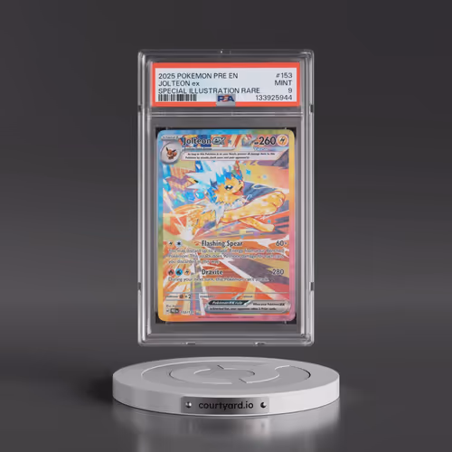 2025 Pokémon Pre EN-Prismatic Evolutions #153 Jolteon EX - Holo Special Illustration Rare (PSA 9 MIN