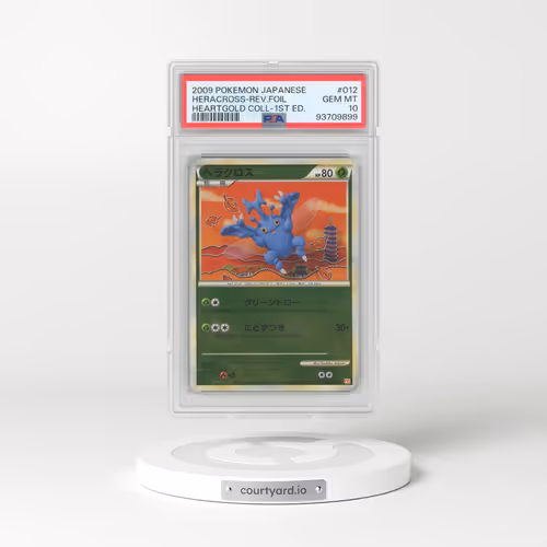 2009 Pokémon Heartgold Collection #012 Heracross - 1st Edition Reverse Foil (PSA 10 GEM MINT)