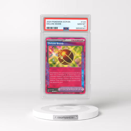2024 Pokémon Scr EN-Stellar Crown #134 Deluxe Bomb (PSA 10 GEM MINT)