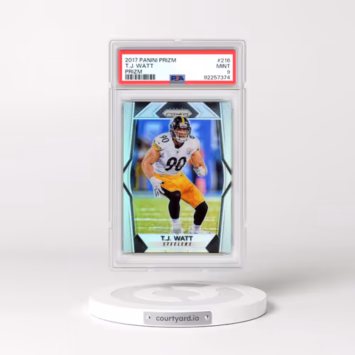 2017 Panini Prizm #216 T.J. Watt - Prizm (PSA 9 MINT)