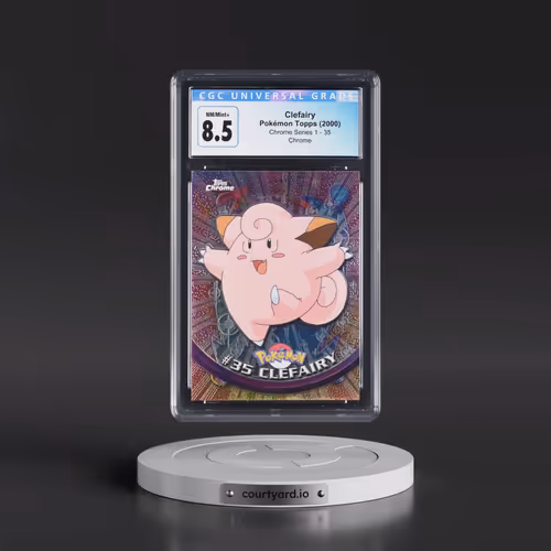 2000 Chrome Series 1 #35 Clefairy - Chrome (Topps Chrome Stamp on Front of Card) (CGC 8.5 NM-MT+)