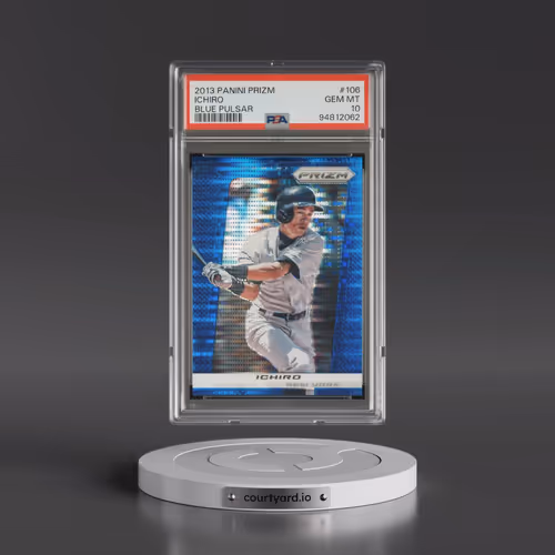 2013 Panini Prizm #106 Ichiro - Blue Pulsar (PSA 10 GEM MINT)