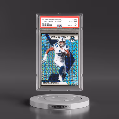 2020 Panini Mosaic #276 Jonathan Taylor - Mosaic (PSA 10 GEM MINT)