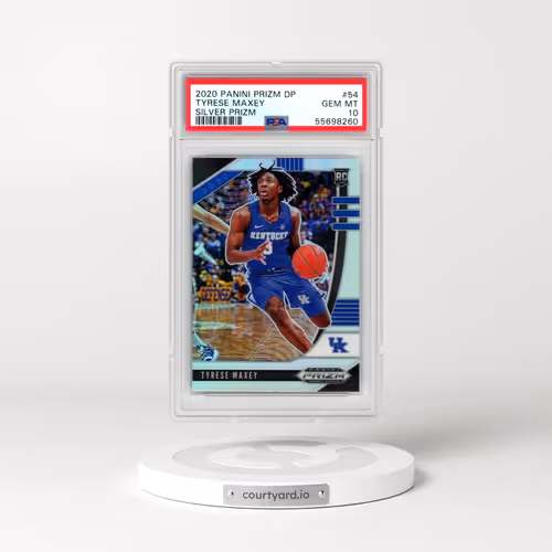 2020 Panini Prizm Draft Picks #54 Tyrese Maxey - Silver Prizm (PSA 10 GEM MINT)