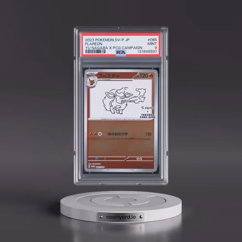2023 Pokémon SV-P Promo #065 Flareon - YU Nagaba X Pokemon Card Game Campaign (PSA 9 MINT)