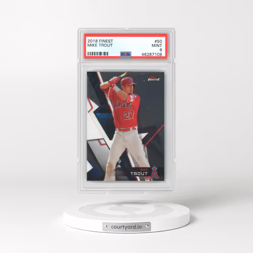 2018 Finest #50 Mike Trout (PSA 9 MINT)