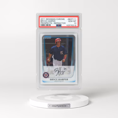 2011 Bowman Chrome Prospects #BCP111 Bryce Harper - Refractor (PSA 10 GEM MINT)