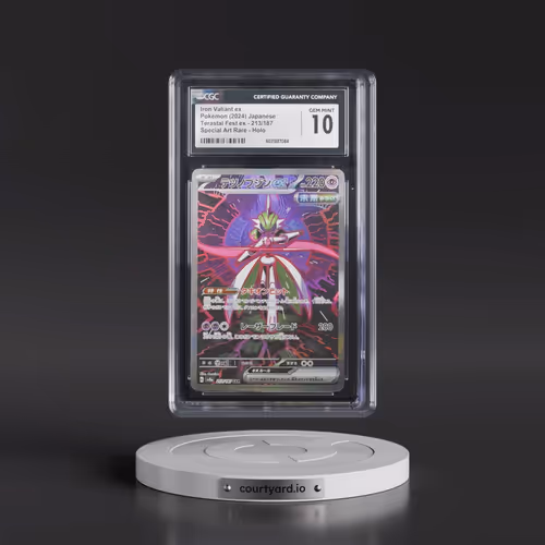 2024 High Class Pack: Terastal Fest ex - sv8a #213/187 Iron Valiant ex - Special Art Rare Holo (CGC