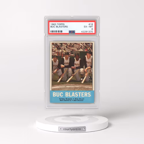 1963 Topps #18 Buc Blasters (PSA 6 EX-MT)