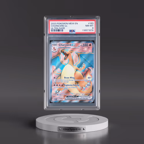 2023 Pokémon Mew EN-151 #183 Charizard EX - Holo Ultra Rare (PSA 8 NM-MT)