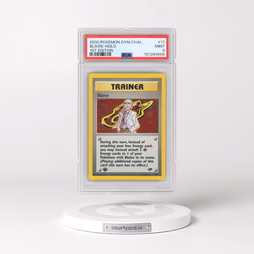 2000 Pokémon Gym Challenge #17 Blaine - 1st Edition Holo (PSA 9 MINT)