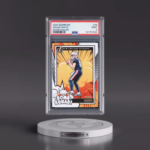 2024 Panini Donruss Bomb Squad #28 Drake Maye (PSA 9 MINT)