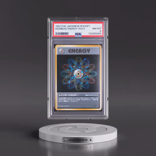 1997 Pokémon Rocket Rainbow Energy - Holo (PSA 8 NM-MT)