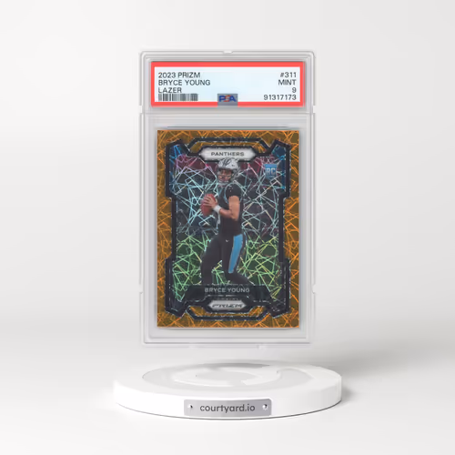 2023 Panini Prizm #311 Bryce Young - Lazer Prizm (PSA 9 MINT)