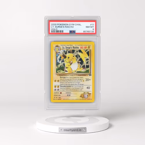 2000 Pokémon Gym Challenge #11 LT. Surge's Raichu - Holo (PSA 8 NM-MT)