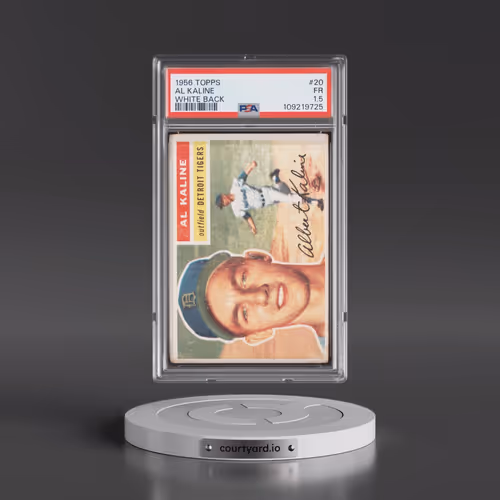 1956 Topps #20 Al Kaline - White Back (PSA 1.5 FR)