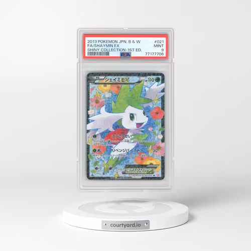 2013 Pokémon Black & White Shiny Collection #021 Shaymin EX - 1st Edition Holo Full Art (PSA 9 MINT)