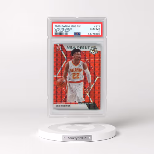 2019 Panini Mosaic #271 Cam Reddish - Red Mosaic (PSA 10 GEM MINT)