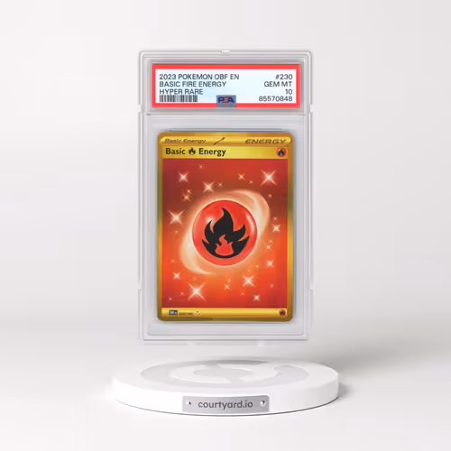 2023 Pokémon Obf EN-Obsidian Flames #230 Basic Fire Energy - Hyper Rare (PSA 10 GEM MINT)