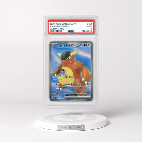 2023 Pokémon Mew EN-151 #190 Kangaskhan EX - Holo Ultra Rare (PSA 9 MINT)