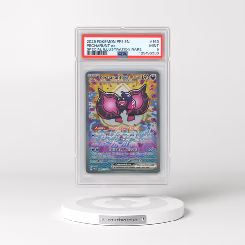 2025 Pokémon Pre EN-Prismatic Evolutions #163 Pecharunt EX - Holo Special Illustration Rare (PSA 9 M