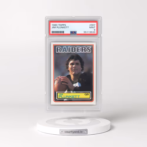 1983 Topps #307 Jim Plunkett (PSA 9 MINT)