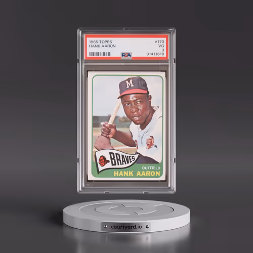1965 Topps #170 Hank Aaron (PSA 3 VG)