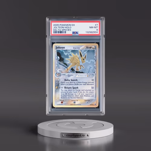 2005 Pokémon EX Delta Species #7 Jolteon - Holo (PSA 8 NM-MT)