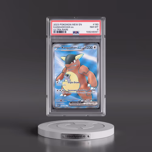 2023 Pokémon Mew EN-151 #190 Kangaskhan EX - Holo Ultra Rare (PSA 8 NM-MT)