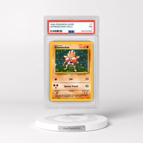 1999 Pokémon Game #7 Hitmonchan - Holo (PSA 7 NM)