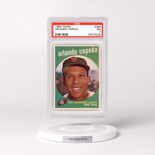 1959 Topps #390 Orlando Cepeda (PSA 7 NM)