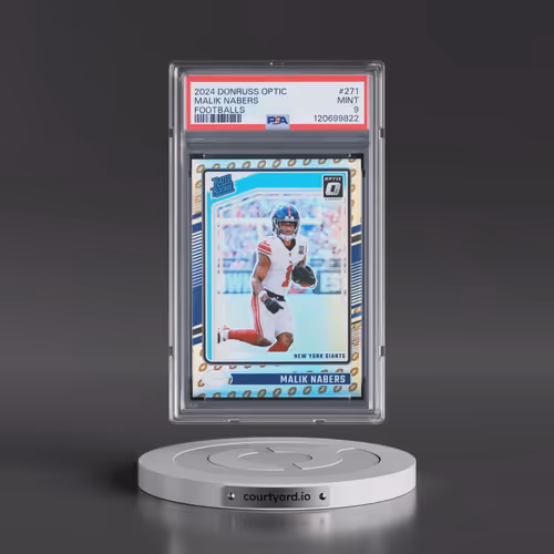 2024 Panini Donruss Optic #271 Malik Nabers - Footballs (PSA 9 MINT)